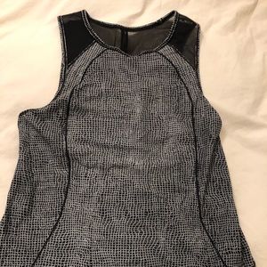 Lululemon tank top with mesh and open back